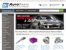 Tablet Screenshot of dcautoparts.com